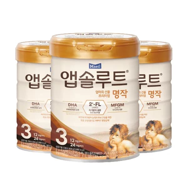 앱솔루트 엄마의 선물 프리미엄 명작 3, 800g, 3개