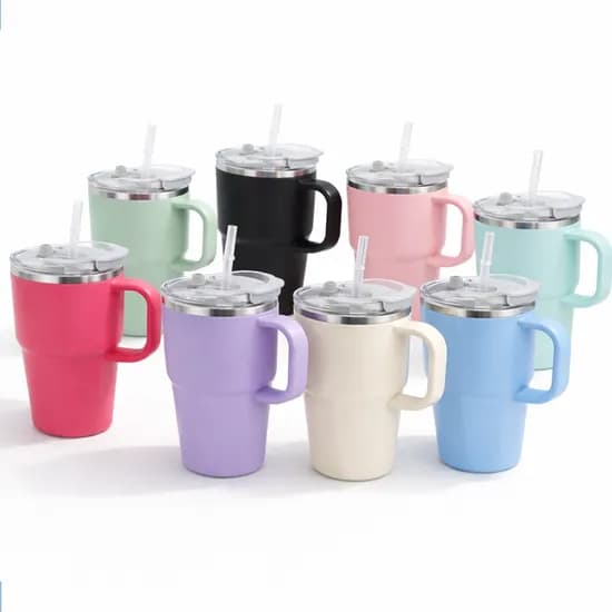 에코페어 스텐 머그 텀블러, 블루, 600ml, 2개
