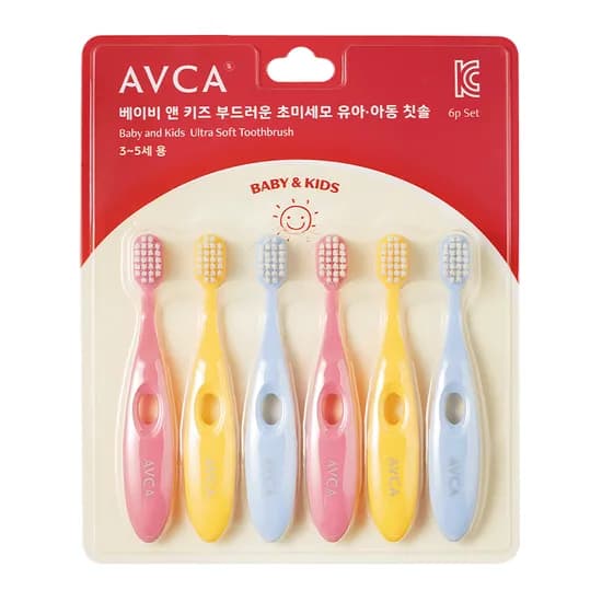 아브카 베이비 앤 키즈 칫솔 6개입