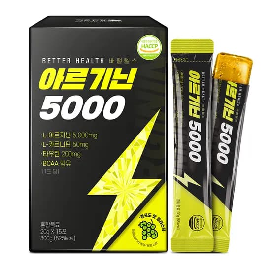 더존건강 배럴헬스 아르기닌5000 젤리 스틱 20g 15포 1개