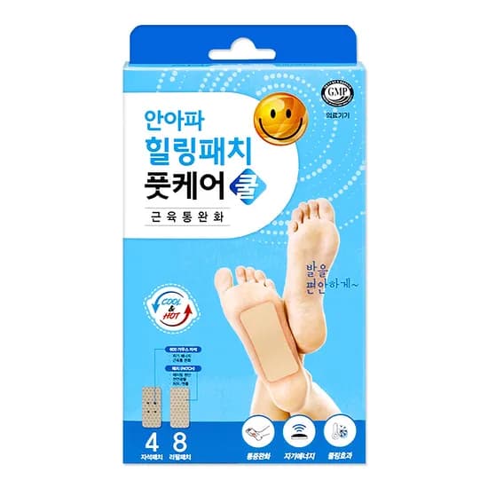 안아파 힐링패치 풋케어 쿨 12매입 1개