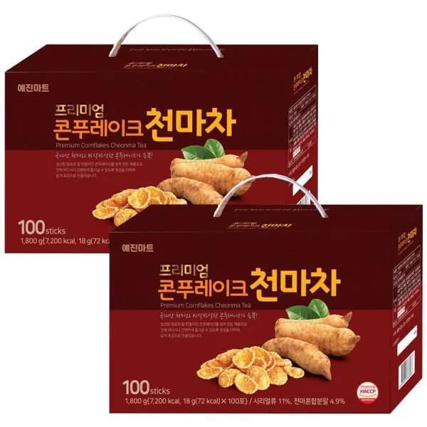 예진마트 프리미엄 콘푸레이크 천마차 100스틱 2개