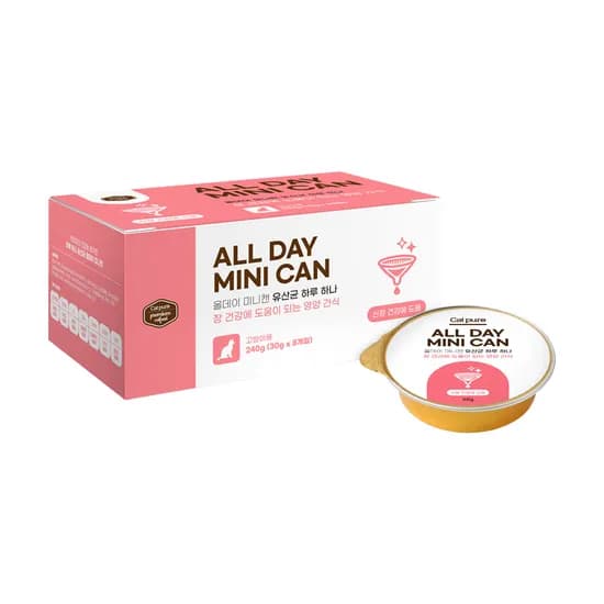 캣퓨어 올데이 미니캔 유산균 하루 하나, 신장 건강에 도움, 240g, 1개