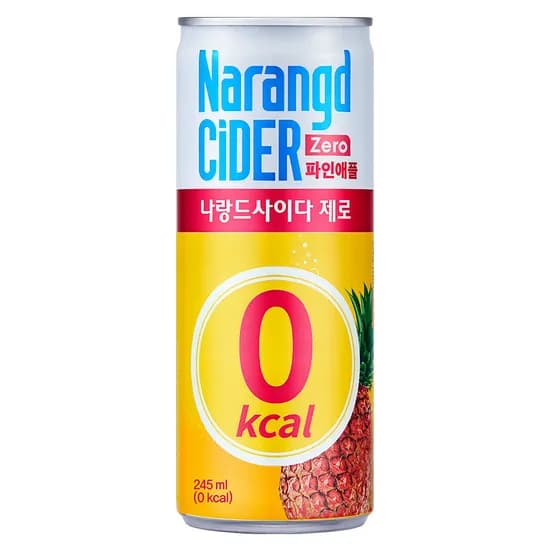 나랑드사이다 제로 파인애플, 245ml, 30개
