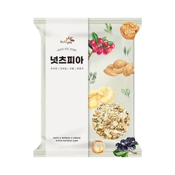 넛츠피아 퀵 오트밀 압축귀리 400g 1개