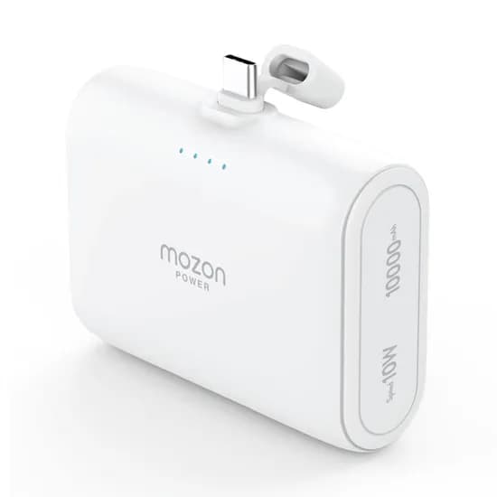 모즈온 C타입 일체형 도킹형 보조배터리 10W 10000mAh 화이트 1개