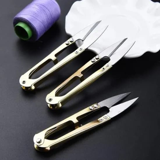 메탈 쪽가위 골드 10개