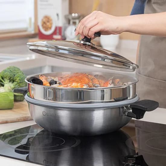 제나우 IH 궁중전골 스텐 찜기 30cm 1개