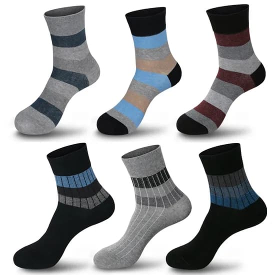 SOCKSMALL 면100 컬렉션 중목 남성양말 혼합발송 6개