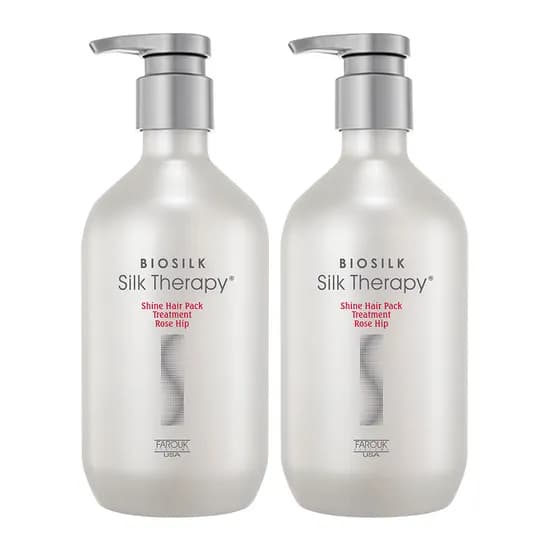 실크테라피 샤인 헤어팩 트리트먼트 로즈힙 500ml 2개