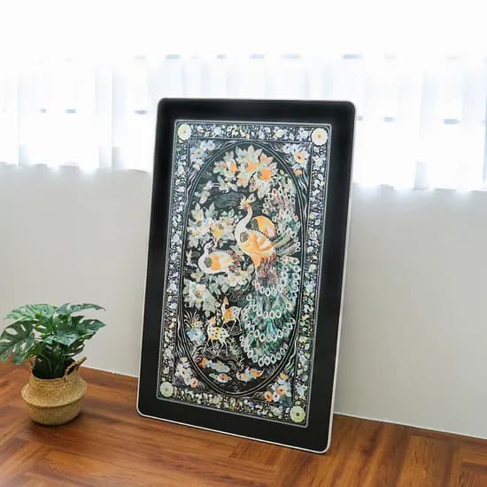 Gallery Deco 봉황자개무늬 자개상, 2인용, 600x400cm, 1개