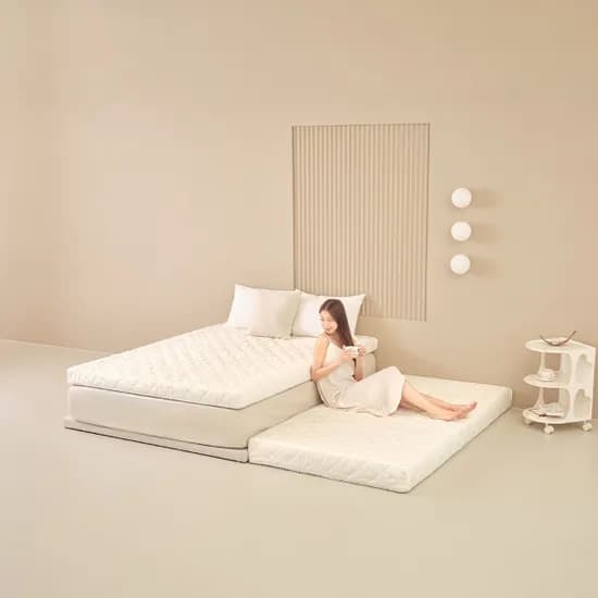 숙면연구소 베이직 탄탄한 매트리스, 그레이, 슈퍼싱글, 10cm