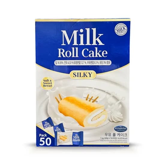 우유 롤 케이크, 20g, 50입, 1개