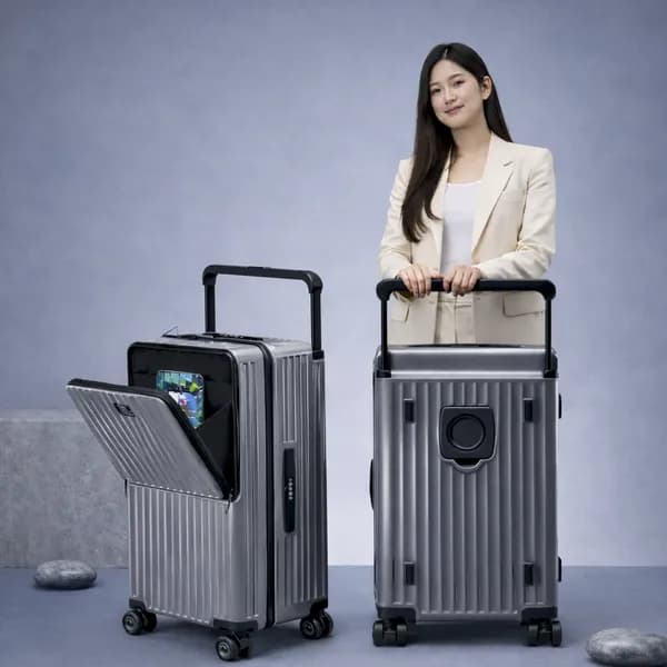 ABBAS 전면오픈 멀티 캐리어 여행가방 A350 다크그레이 26인치 102,500원