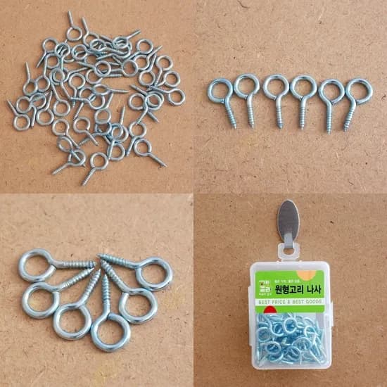 도토 원형고리 나사 천장걸이 21mm 50P 1개