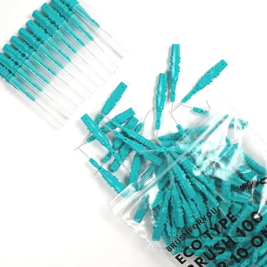 브러쉬포유 에코 I형 치간칫솔 위생캡10P 1.2mm 100피스 1개