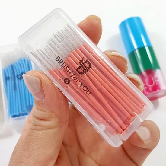 브러쉬포유 생분해 PLA 휴대용 치간칫솔 1mm 50개
