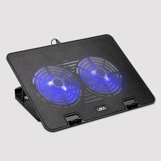 레토 노트북 LED 쿨러 거치대, LCS-S01, 블랙, 1개