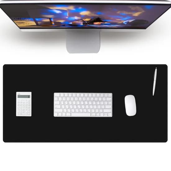 레토 프리미엄 특대형 가죽 마우스패드 장패드, 블랙, 800x400x2(mm), 1개