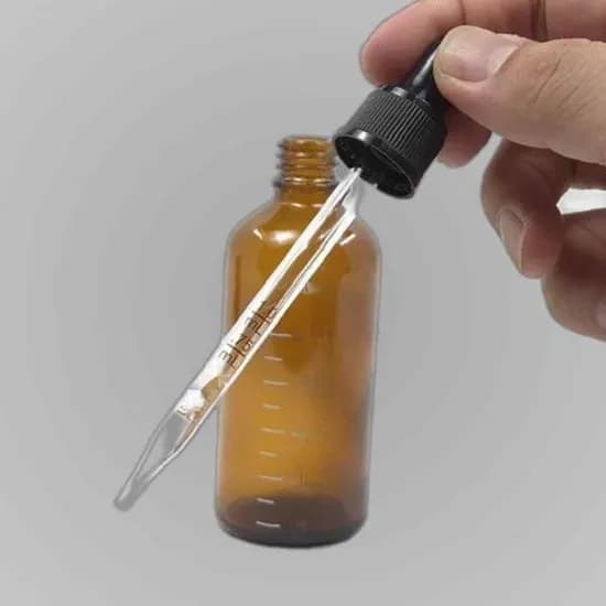유리 스포이드 드롭퍼 병, 브라운, 100ml, 1개