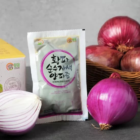 바른먹거리 무안 자색양파즙 100ml 60포 1개