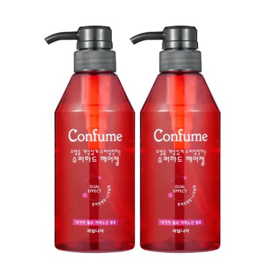 과일나라 컨퓸 CP 슈퍼하드 헤어젤 400ml 2개