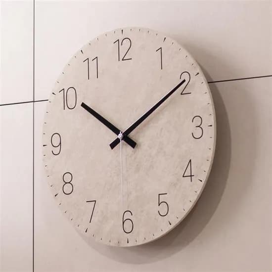 플라이토 무소음 벽시계, 30cm, 비앙코, 1개
