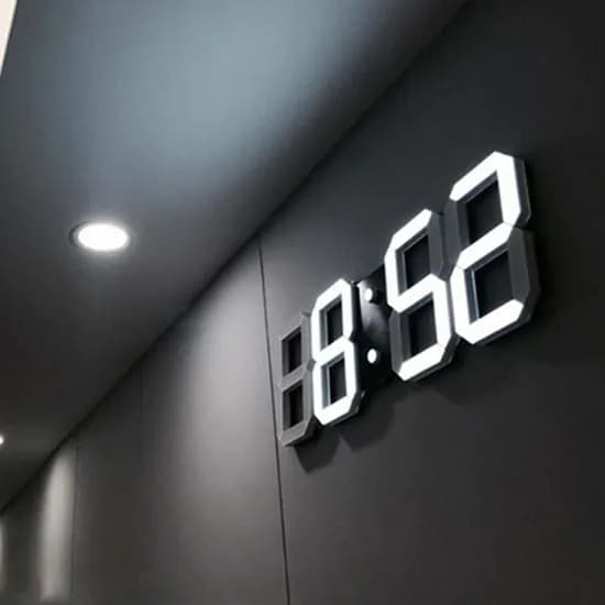 3D LED 시계, 화이트