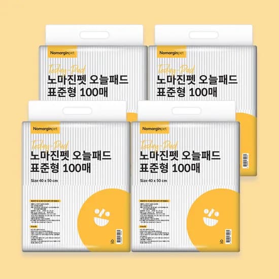 노마진펫 오늘패드, 표준형, 100매, 4개