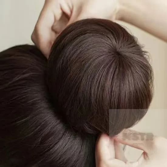 언니네 가발 똥머리 헤어망 가발 블랙 1개