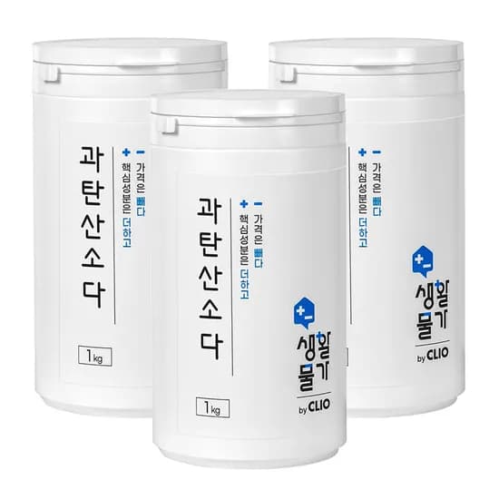 크리오 생활물가 과탄산소다 1kg 3개