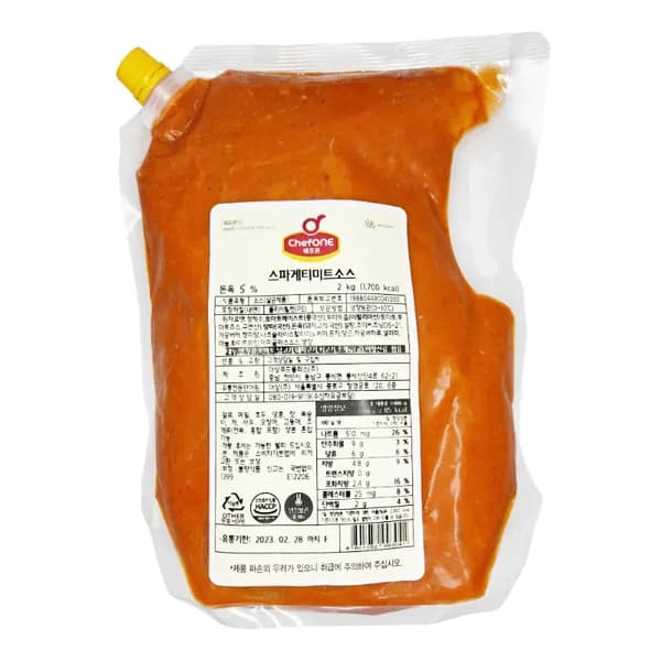 청정원 대용량 스파게티미트소스 2kg 1개