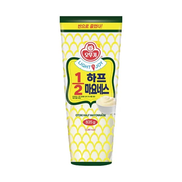오뚜기 LIGHT&JOY 1/2하프마요네스 835g 1세트