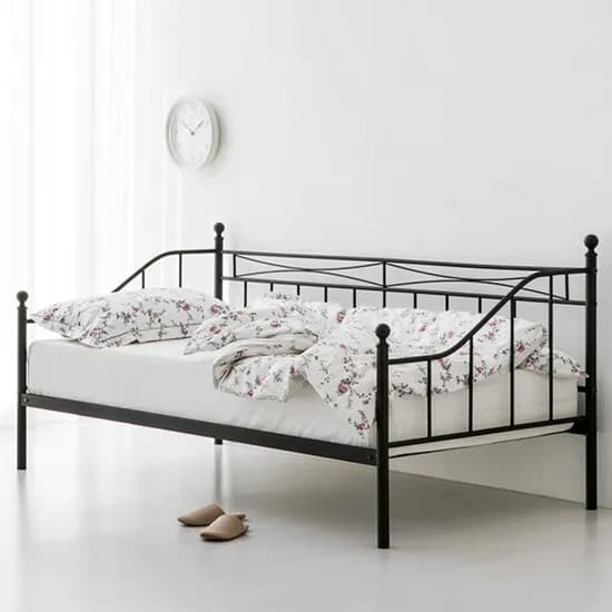 호텔라인 침대프레임 120cm 슈퍼싱글침대 데이베드, MK21552, 에그화이트, SS