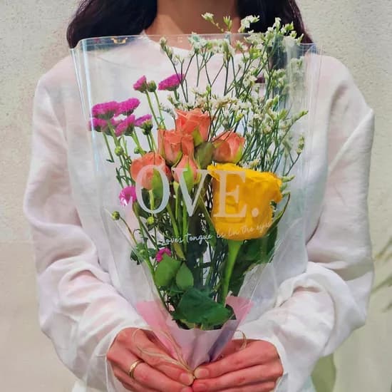 꽃같은하루 생화 꽃다발, 랜덤계절꽃, 포장, 1개