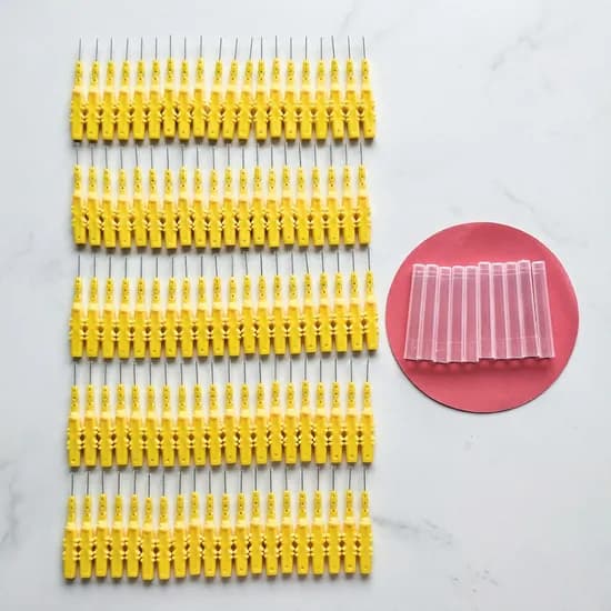 브러쉬포유 에코 패키지 I형 치간칫솔 1mm 100개입 위생캡 10개 1박스