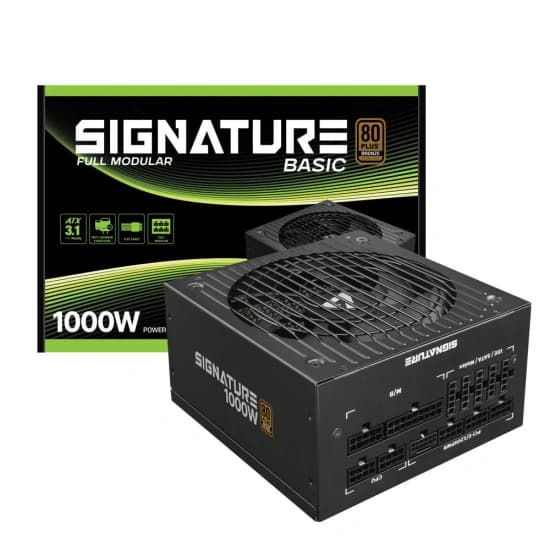 AONE 시그니처 1000W 80PLUS BRONZE 풀모듈러 베이직 ATX 3.1 (블랙)