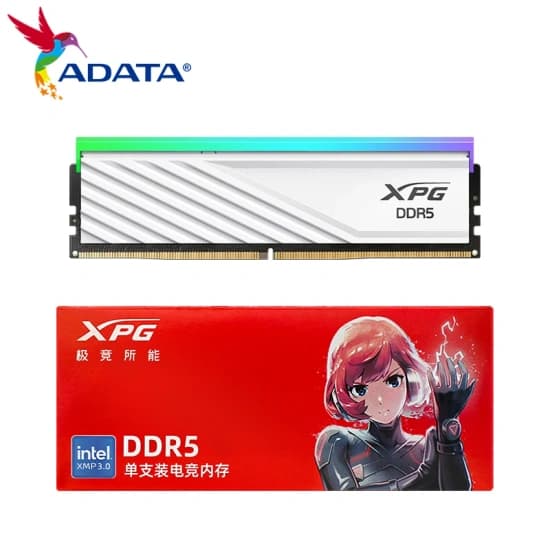 화이트 + RGB + 오버 + 브랜드 + 초이스배송 되는 가성비 DDR5 램 / ADATA XPG LANCER BLADE RAM 메모리, 데스크탑 지지대, 인텔 XMP3.0 및 AMD EXPO용, 32GB, 6000MHz, 6400MHz, RGB 메모리, DDR5