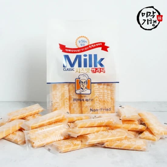 밀크 클래식 쌀과자 우유맛 치즈맛 2봉지