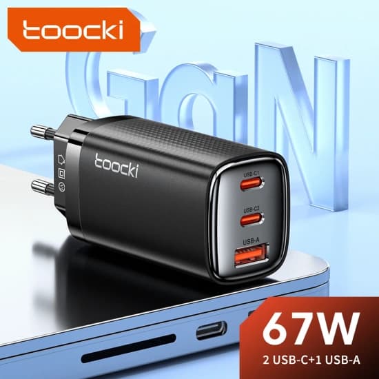 Toocki GaN 67W PD USB C 타입 충전기