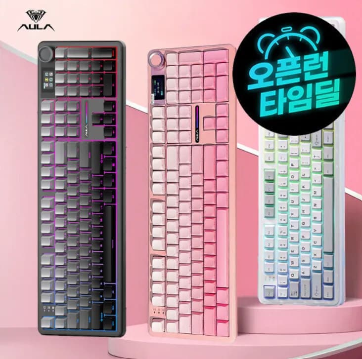 AULA 독거미 F108 pro 3모드 기계식 키보드