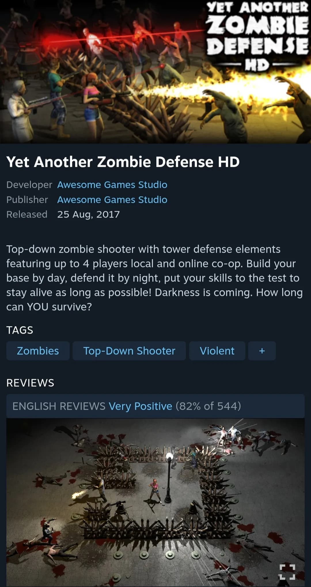Yet Another Zombie Defense HD (0원 / 무료)