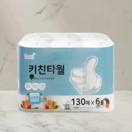 행복을 주는나무 키친타올 130매 6롤