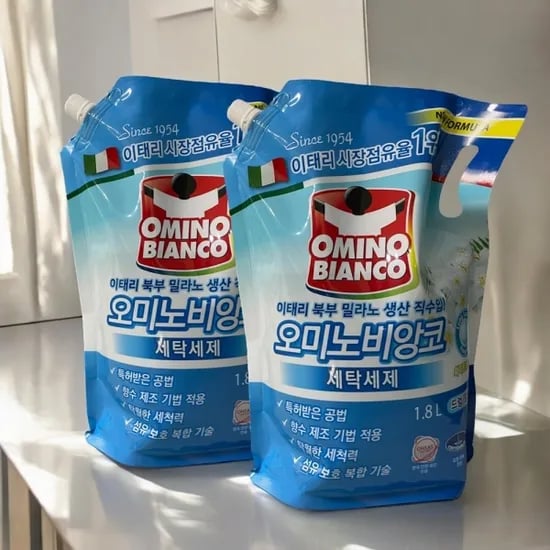 오미노비앙코 세탁세제 리필 1.8L 2개입