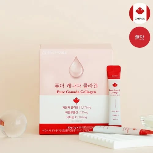 퓨어 캐나다산 저분자 콜라겐 3g 60개입 1박스