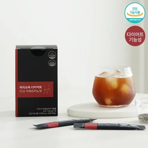 허리쏘옥 다이어트커피 다크 아메리카노맛 3g 30포 1박스