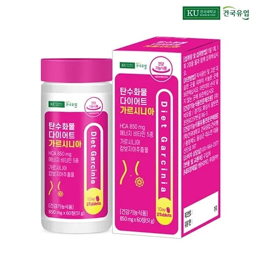 건국유업 탄수화물 다이어트 가르시니아 60정 1개월분 1개