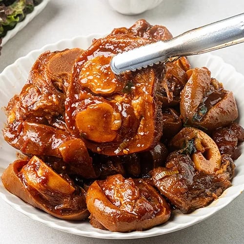 먹스타 한우 매콤 우족찜 1.4kg 1팩