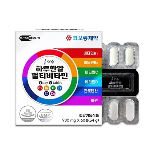 올인원 하루한알 멀티비타민 900mg 60정 2개월분
