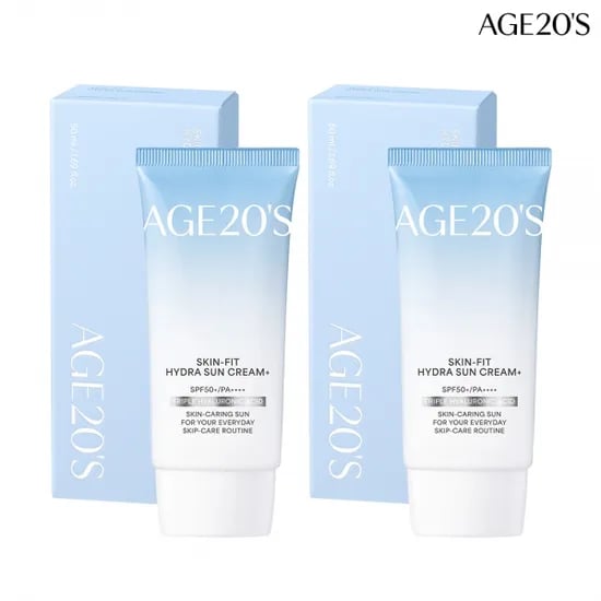에이지투웨니스 스킨 핏 수분 선크림 플러스 50ml 2개